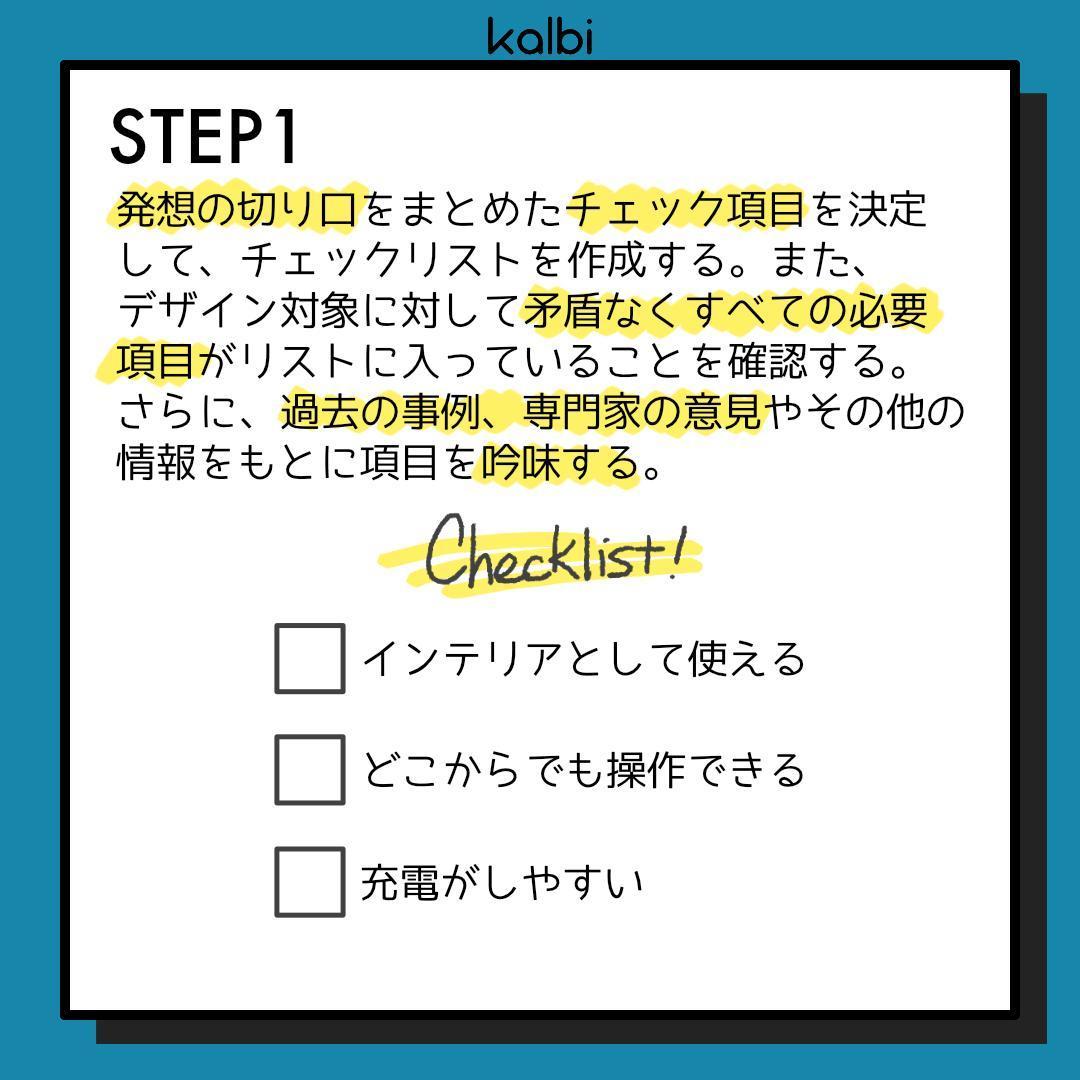 Checklist Method - ステップ2
